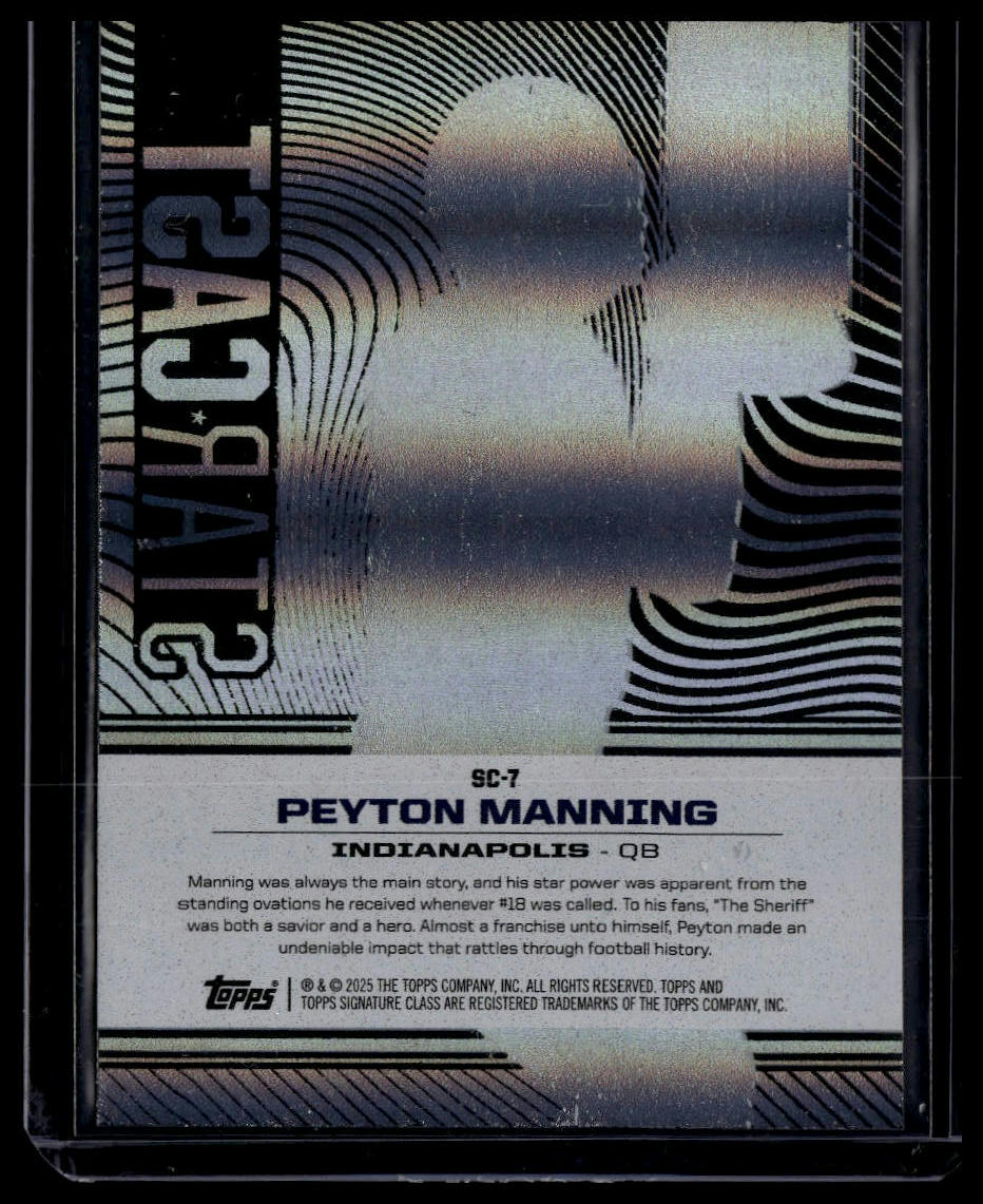 2024 Topps Signature Class #SC-7 Peyton Manning Star Cast