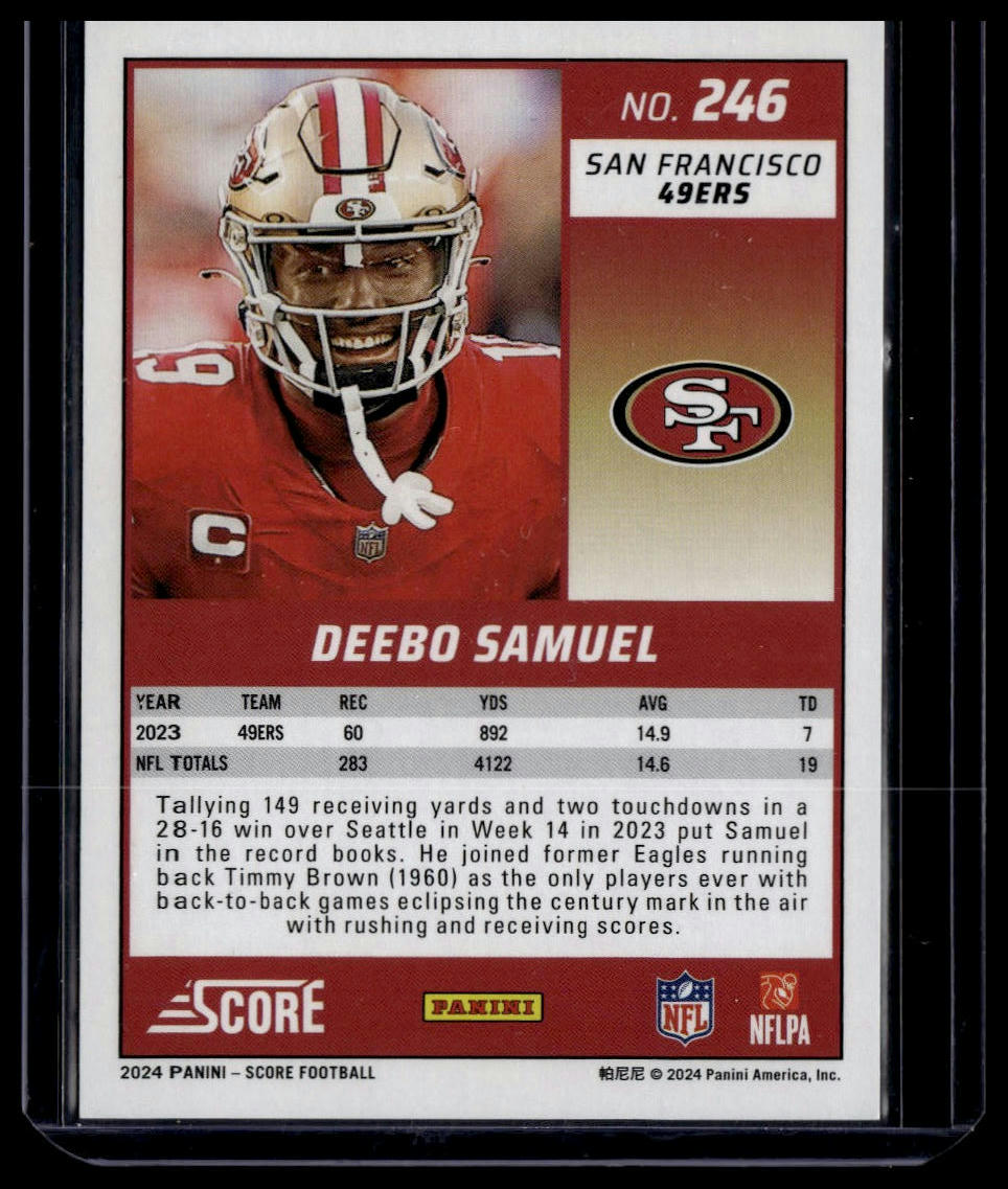 2024 Score #246 Deebo Samuel Stars #/399