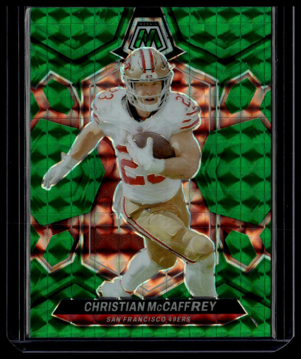 2024 Panini Mosaic #191 Christian McCaffrey Mosaic Green
