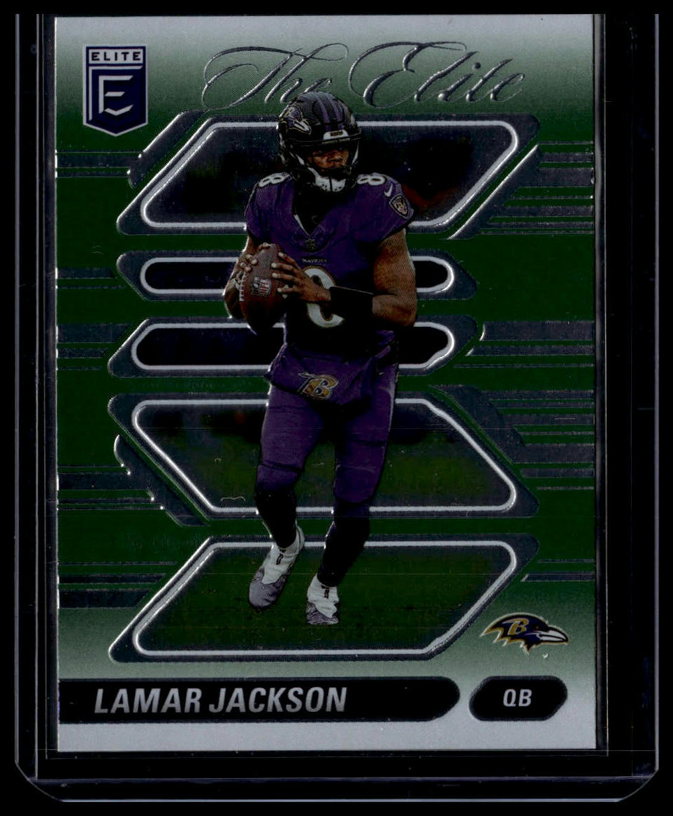 2024 Donruss Elite #10 Lamar Jackson The Elite Green