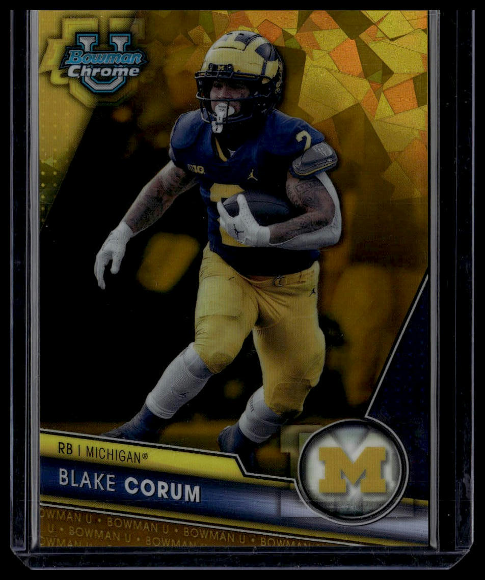 2023 Bowman U Chrome Sapphire Edition #182 Blake Corum Gold Sapphire /50