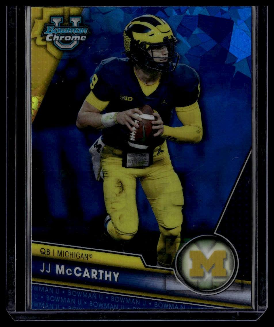 2023 Bowman University Chrome Sapphire Edition #124 JJ McCarthy