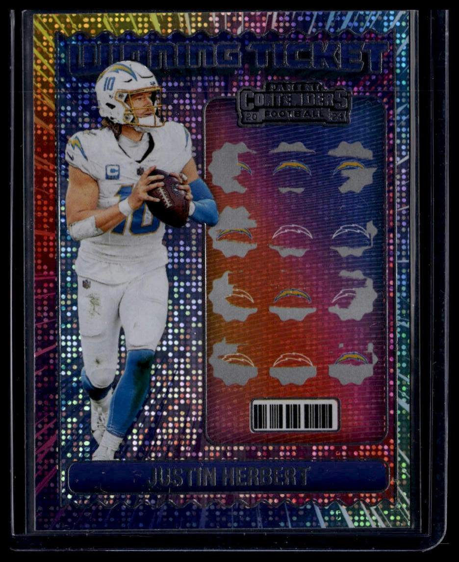 2024 Panini Contenders #9 Justin Herbert Winning Ticket