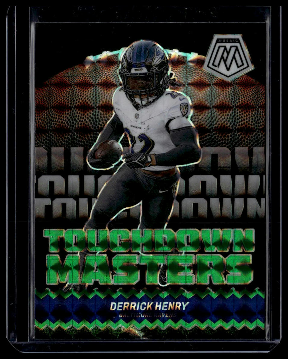 2024 Panini Mosaic #TM-DHY Derrick Henry Touchdown Masters Mosaic Green