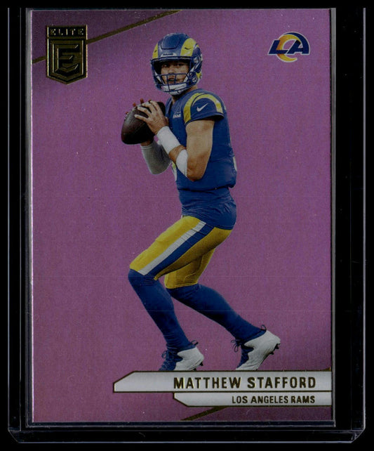 2024 Donruss Elite #23 Matthew Stafford Pink