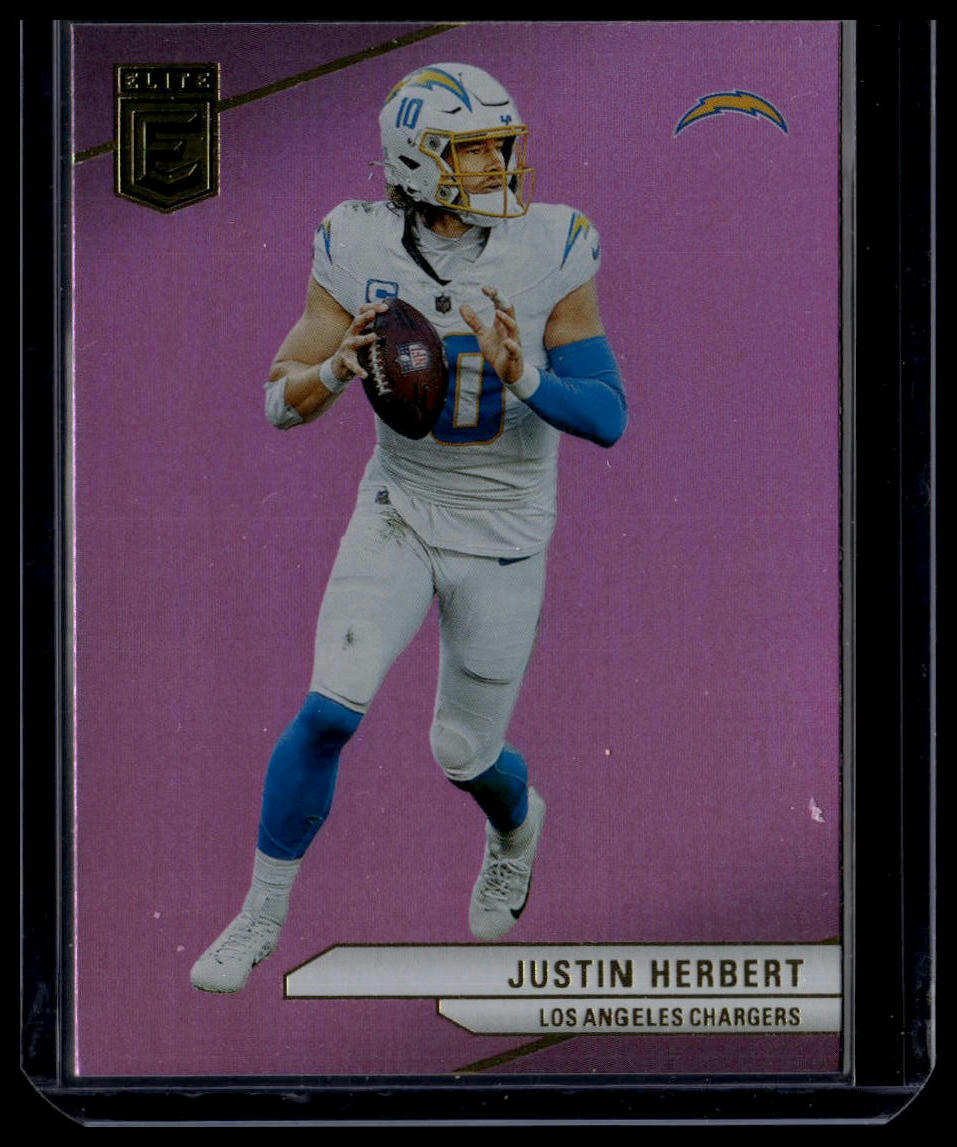 2024 Donruss Elite #60 Justin Herbert Pink