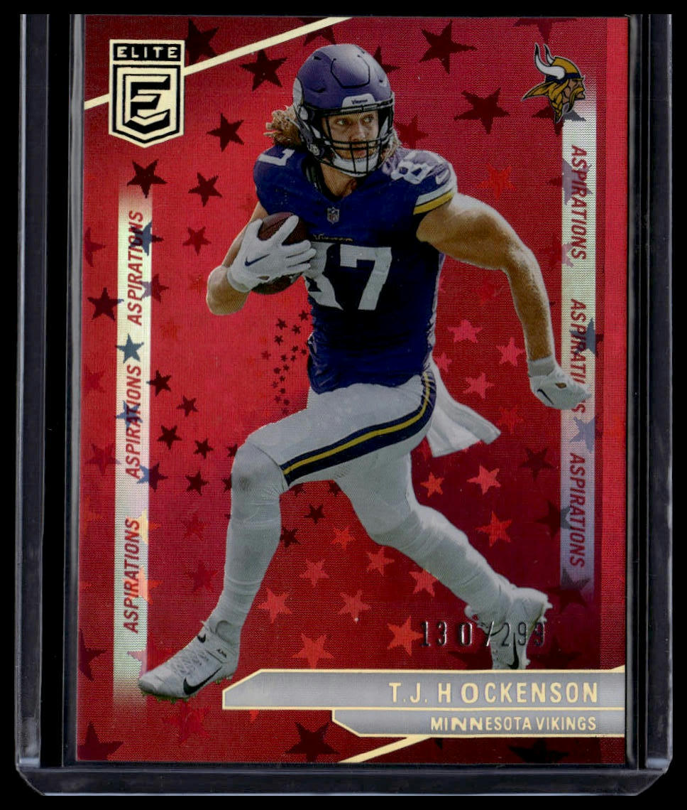 2024 Donruss Elite #45 T.J. Hockenson Aspirations Stars #/299