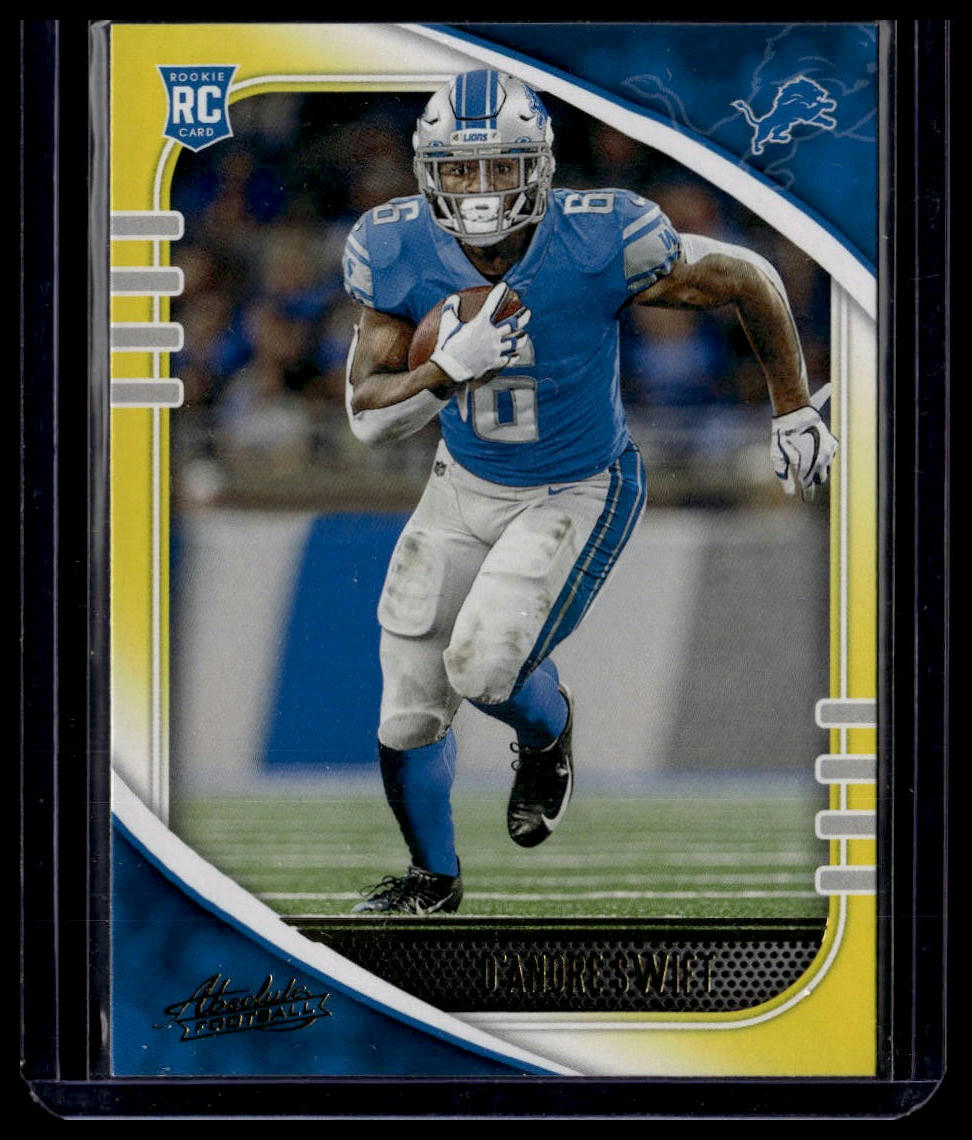 2020 Panini Absolute #124 D'Andre Swift Yellow