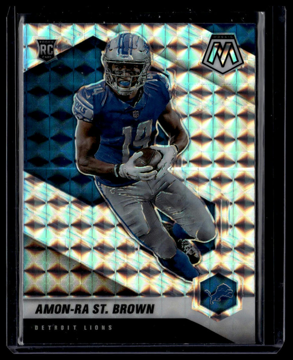 2021 Panini Mosaic #328 Amon-Ra St. Brown Prizm