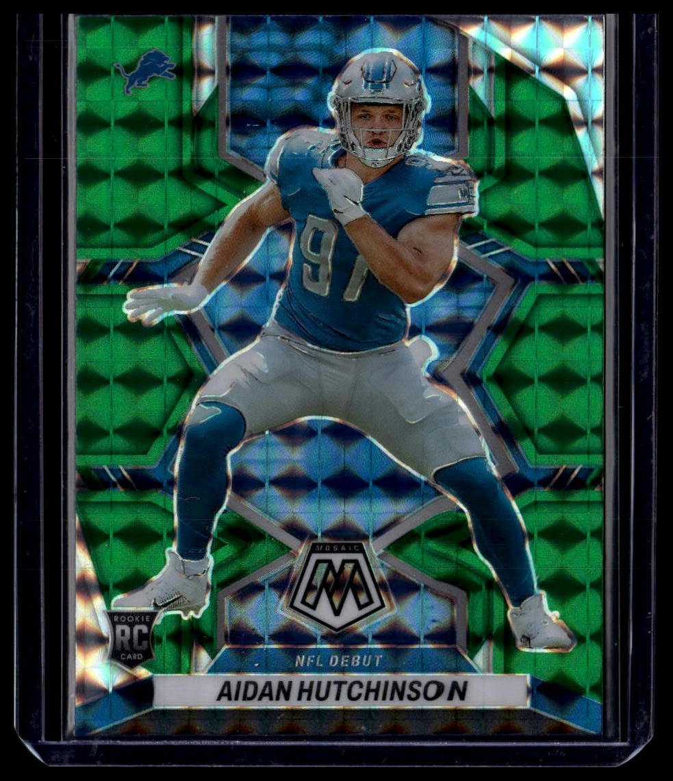 2022 Panini Mosaic #287 Aidan Hutchinson Mosaic Green