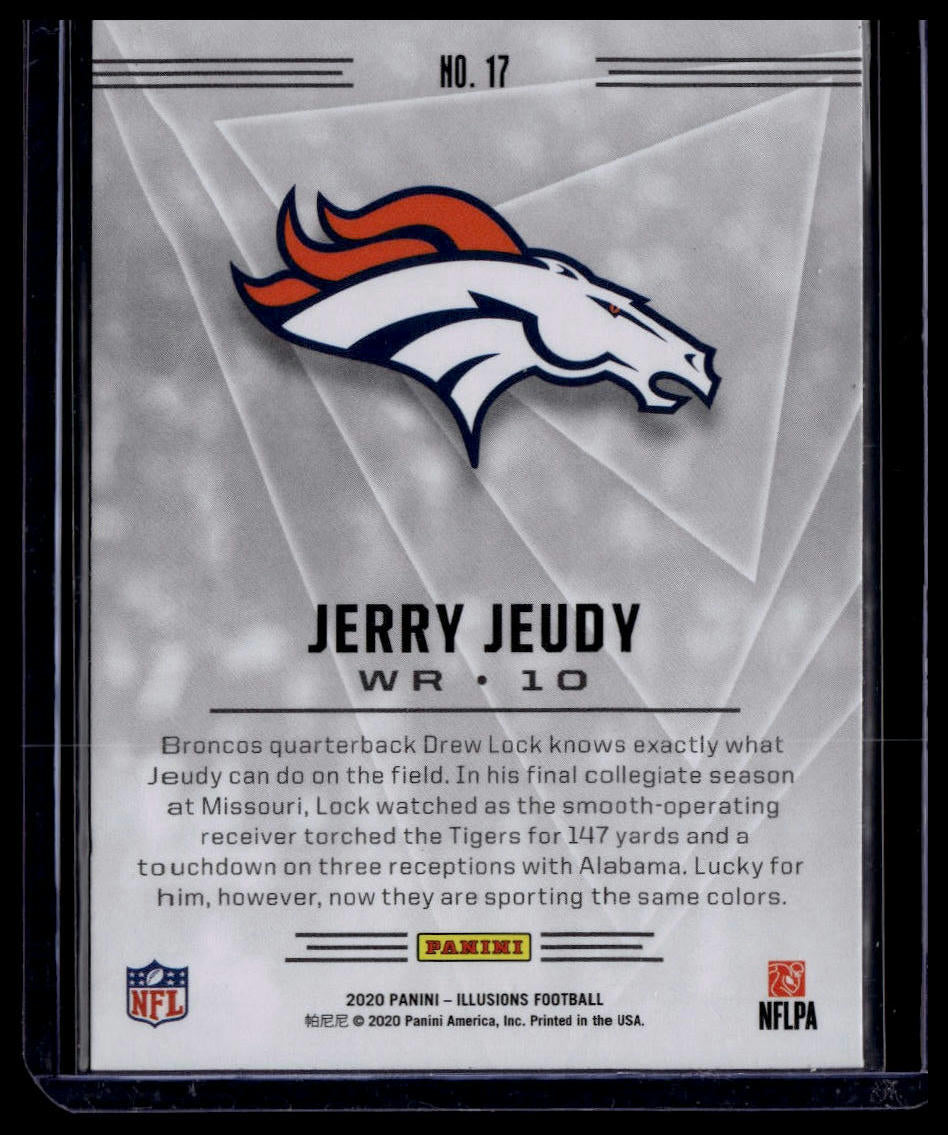 2020 Panini Illusions #17 Jerry Jeudy Trophy Collection Orange