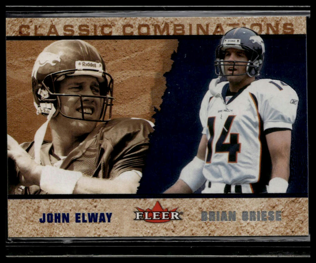 2002 Fleer #20 CC Elway / Griese Classic Combinations Hobby /1000