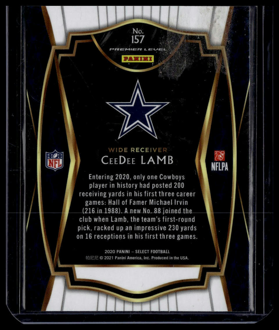 2020 Panini Select #157 CeeDee Lamb