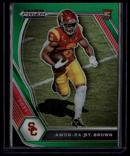 2021 Panini Prizm Draft Picks Collegiate #133 Amon-Ra St. Brown Green
