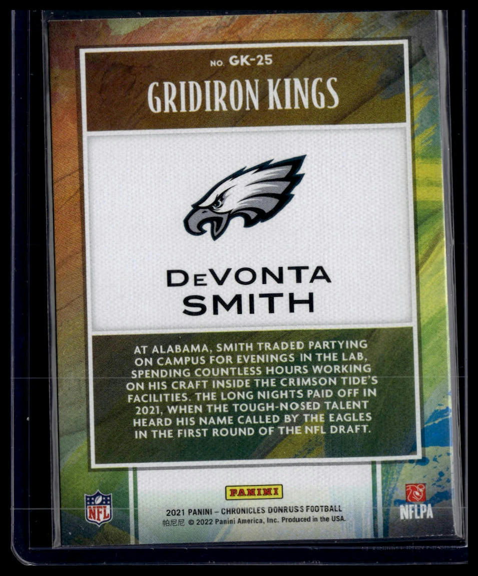 2021 Panini Chronicles #GK-25 DeVonta Smith Gridiron Kings