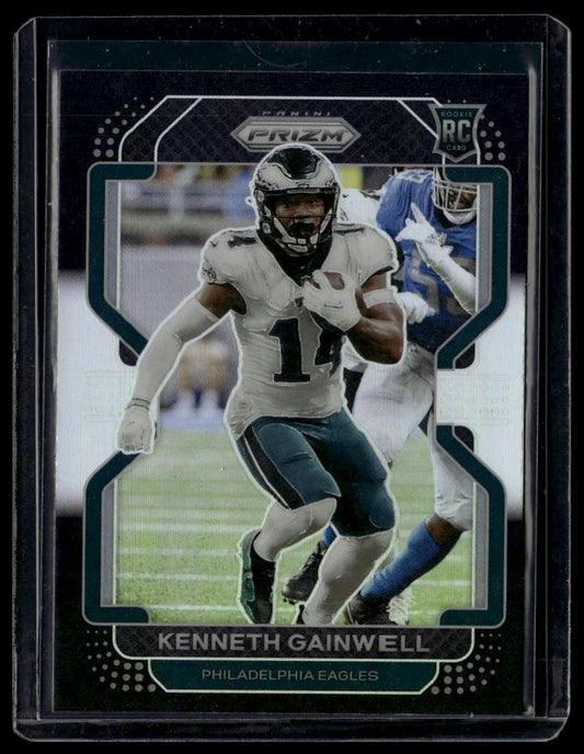 2021 Panini Chronicles #PB-14 Kenneth Gainwell Prizm Black Silver