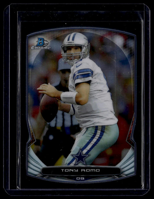 2014 Bowman Chrome #36 Tony Romo Black Refractor #/299