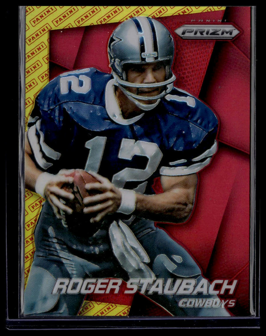 2014 Panini Prizm #147 Roger Staubach Panini Logo Prizm