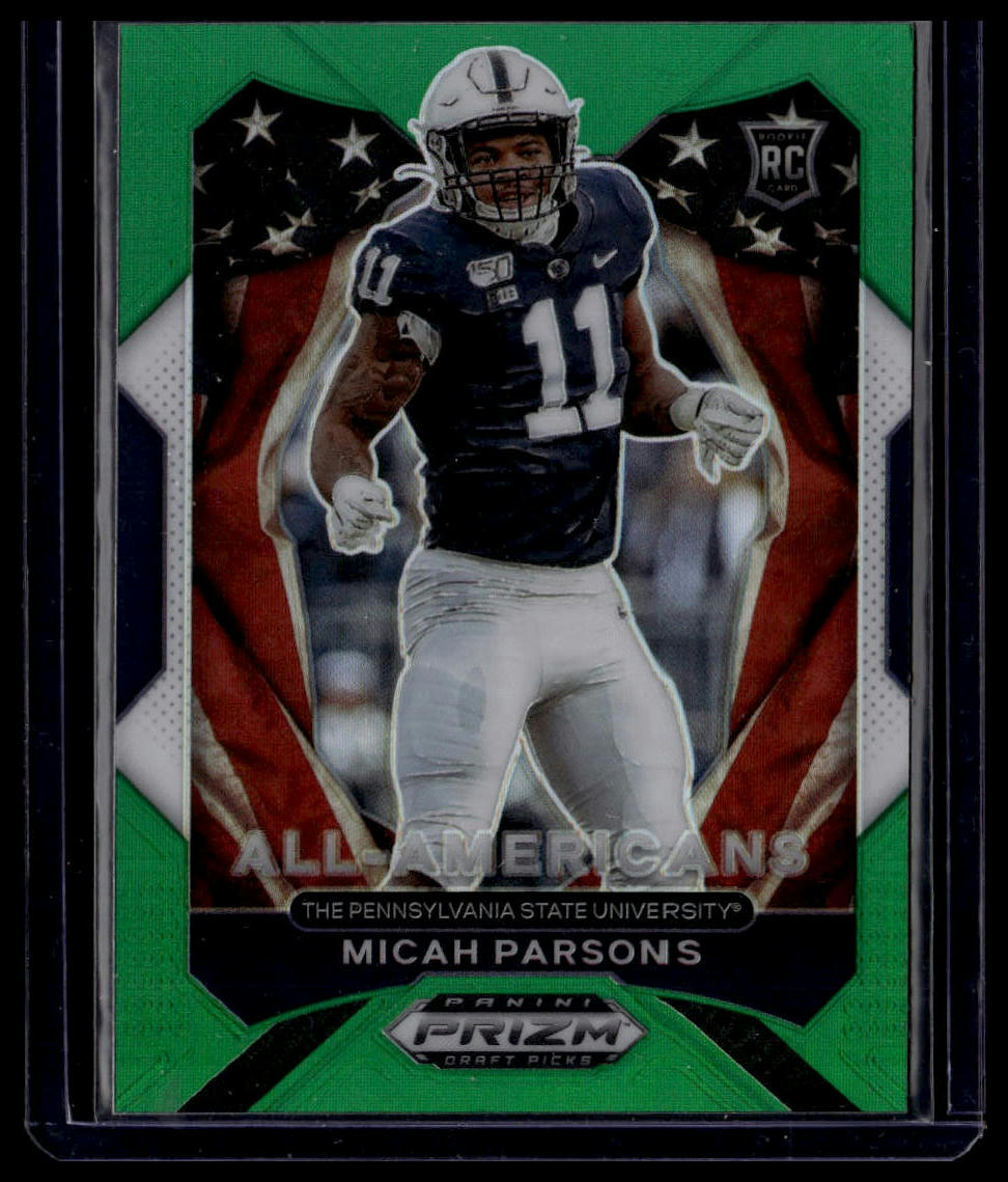 2021 Panini Prizm Draft Picks Collegiate #188 Micah Parsons Green