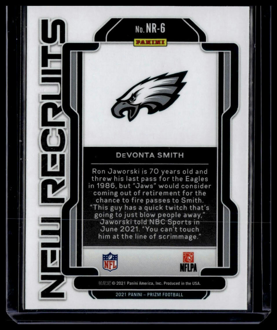 2021 Panini Prizm #NR-6 DeVonta Smith New Recruits