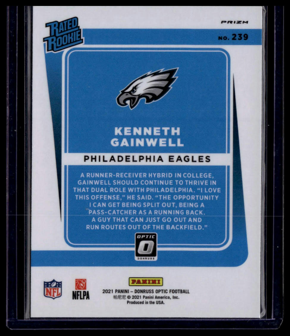 2021 Donruss Optic #239 Kenneth Gainwell Pink