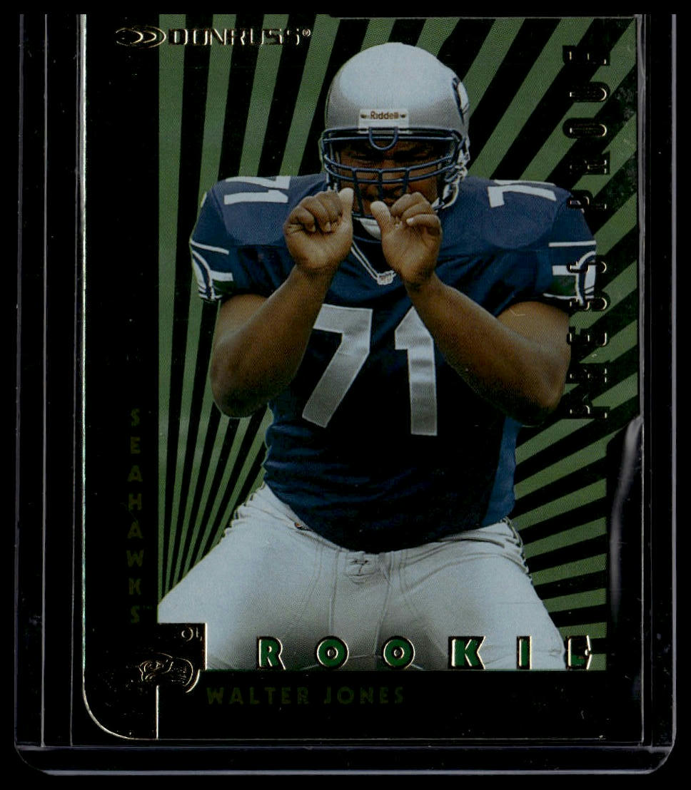1997 Donruss #221 Walter Jones Press Proofs Gold Die Cuts
