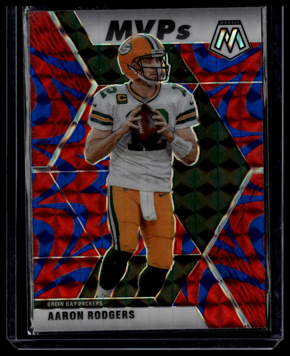 2020 Panini Mosaic #300 Aaron Rodgers Prizm Reactive Red
