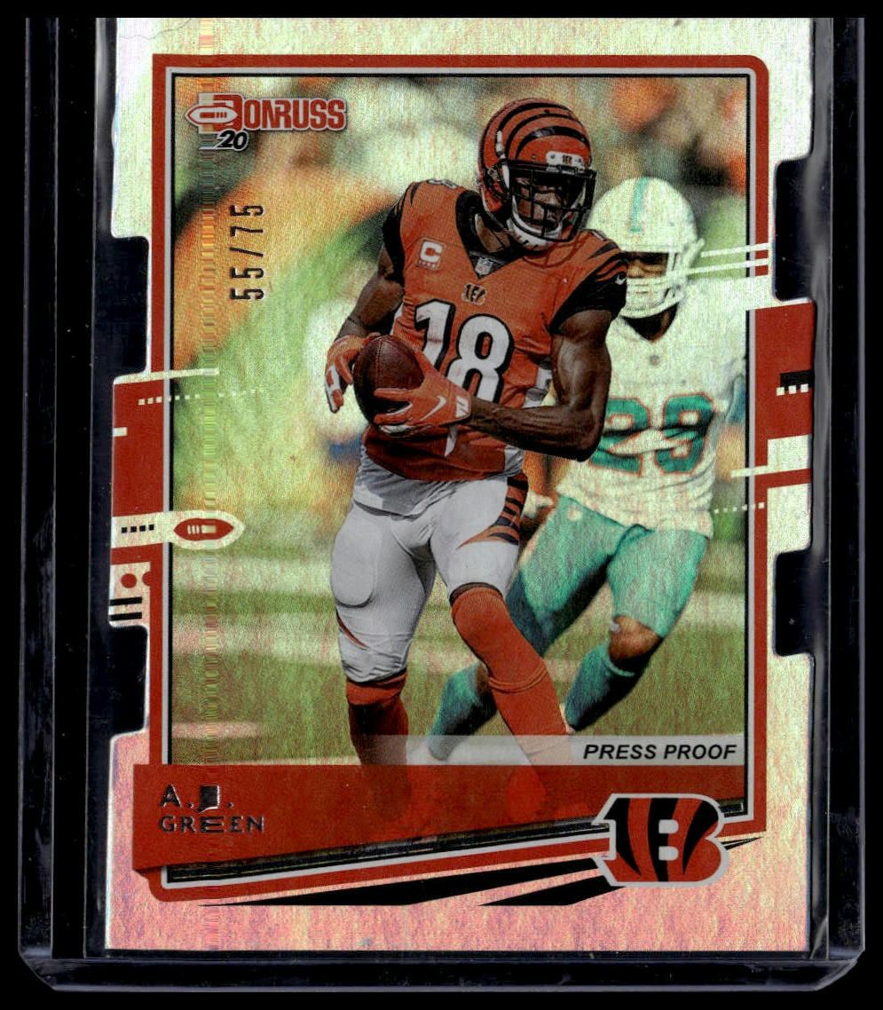 2020 Donruss #69 A.J. Green Press Proof Die Cut Silver #/75
