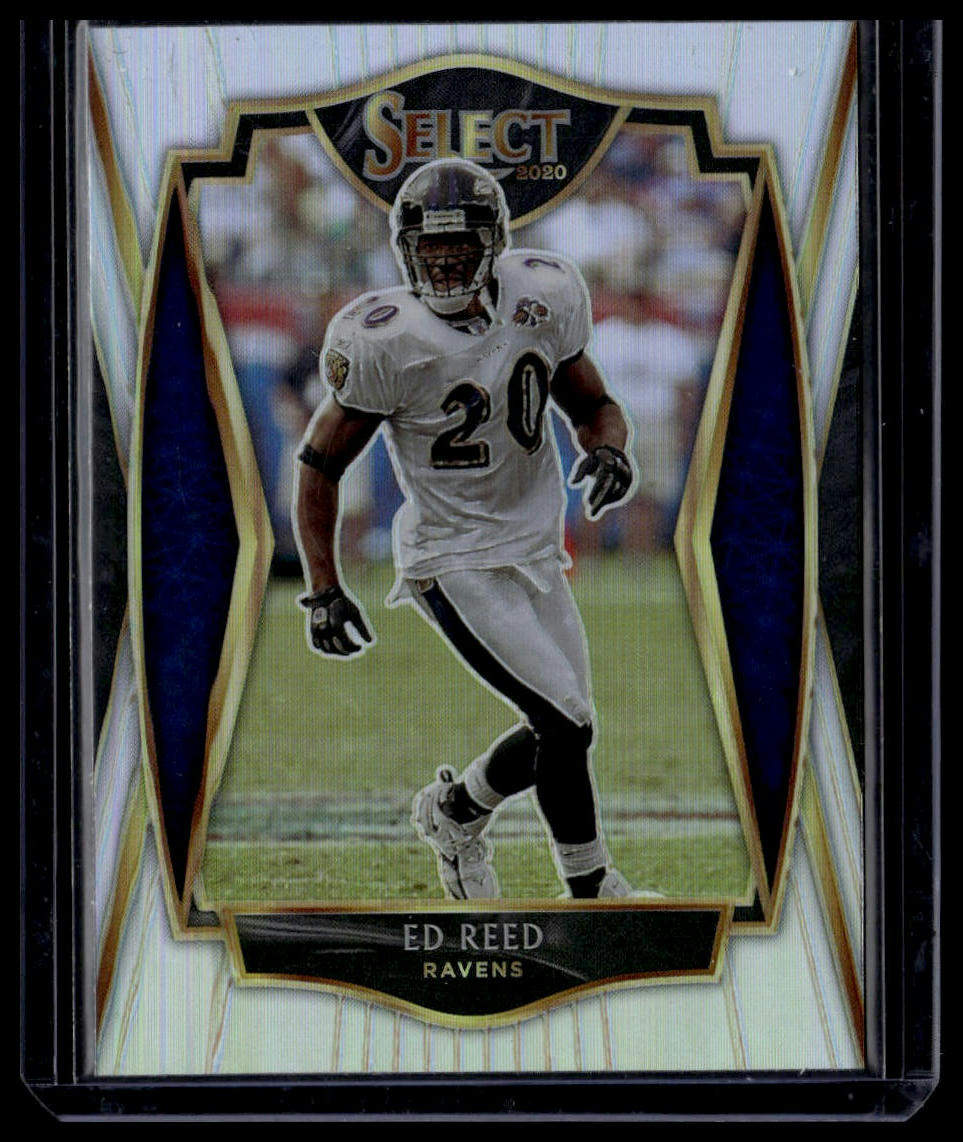 2020 Panini Select #137 Ed Reed Silver Prizm