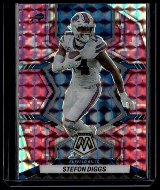 2022 Panini Mosaic #21 Stefon Diggs Mosaic Camo Pink