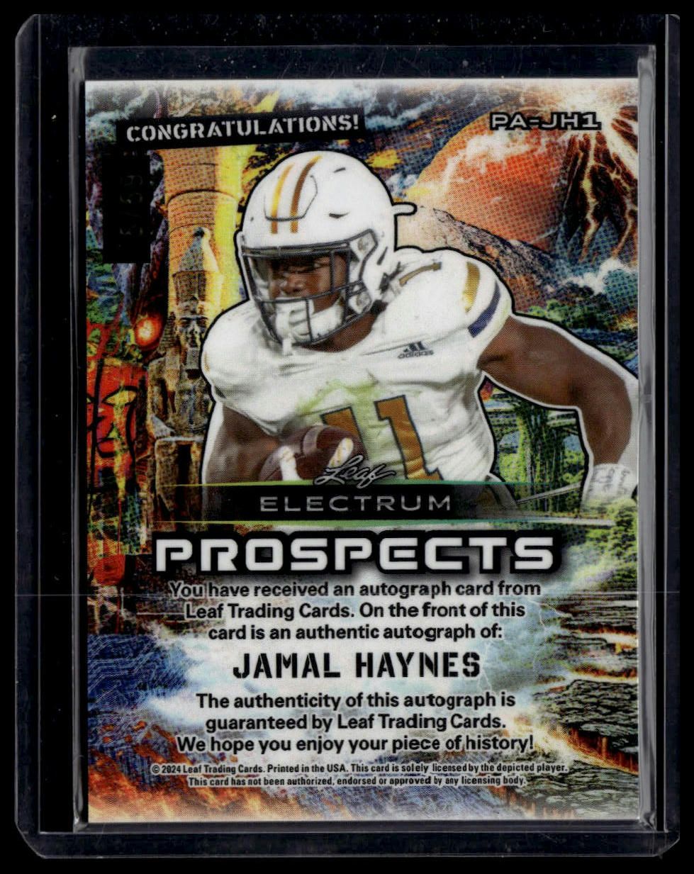 2024 Leaf Electrum #PA-JH1 Jamal Haynes Prospects Auto Bronze #/59