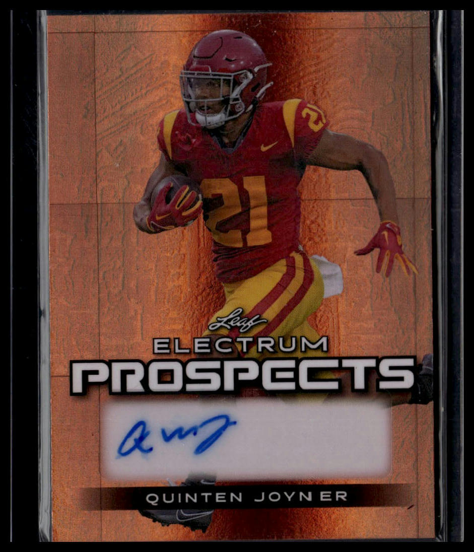2024 Leaf Electrum #PA-QJ1 Quinten Joyner Prospects Auto Bronze #/59