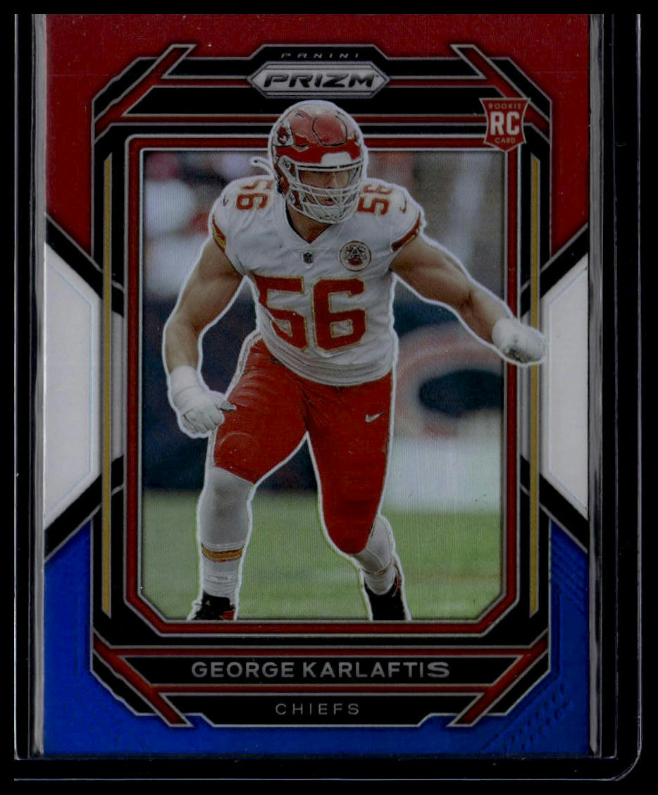 2022 Panini Prizm #378 George Karlaftis Red White and Blue