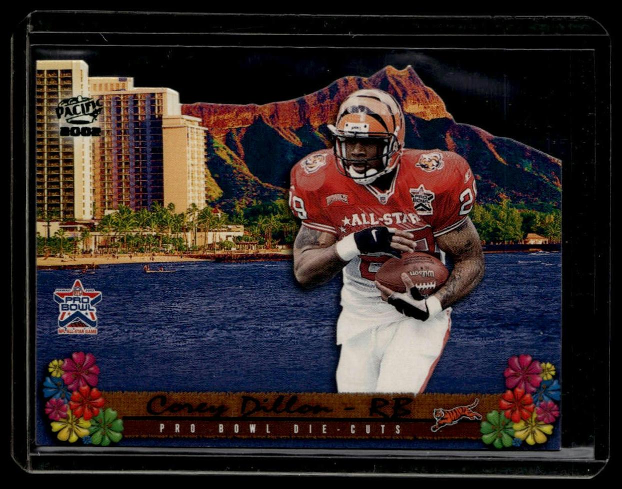 2002 Pacific #3 Corey Dillon Pro Bowl Die Cuts