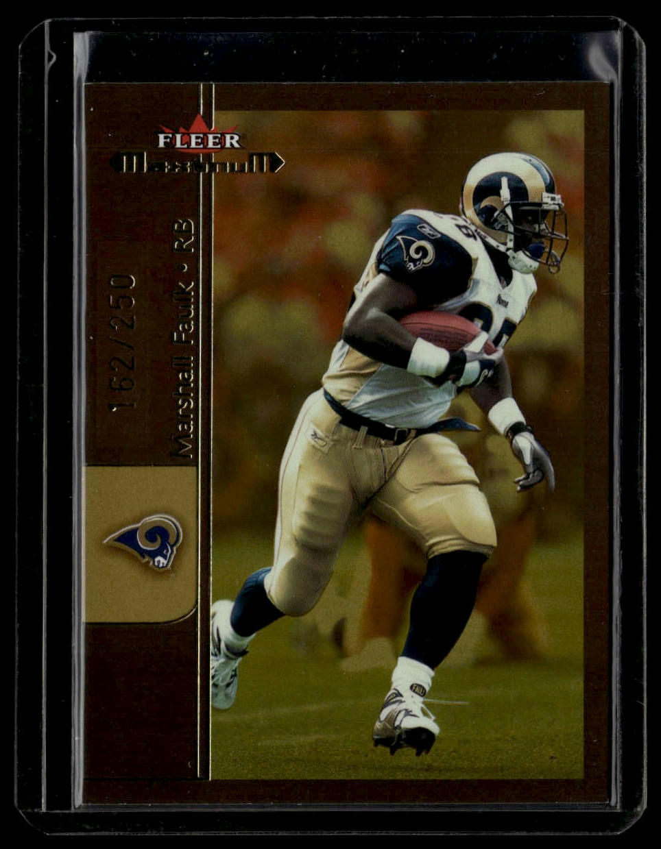 2002 Fleer Maximum #83 Marshall Faulk To the Max #/250