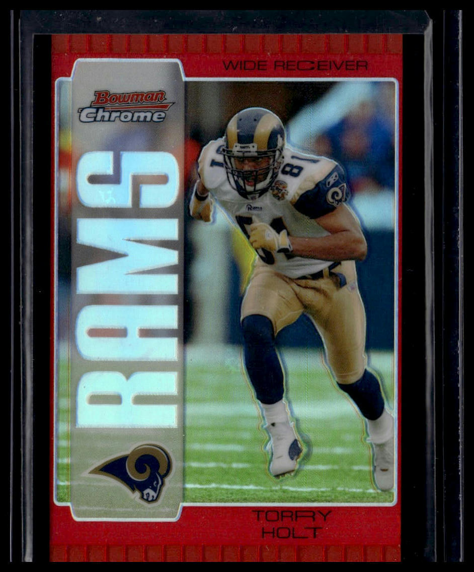 2005 Bowman Chrome #95 Torry Holt Red Refractors