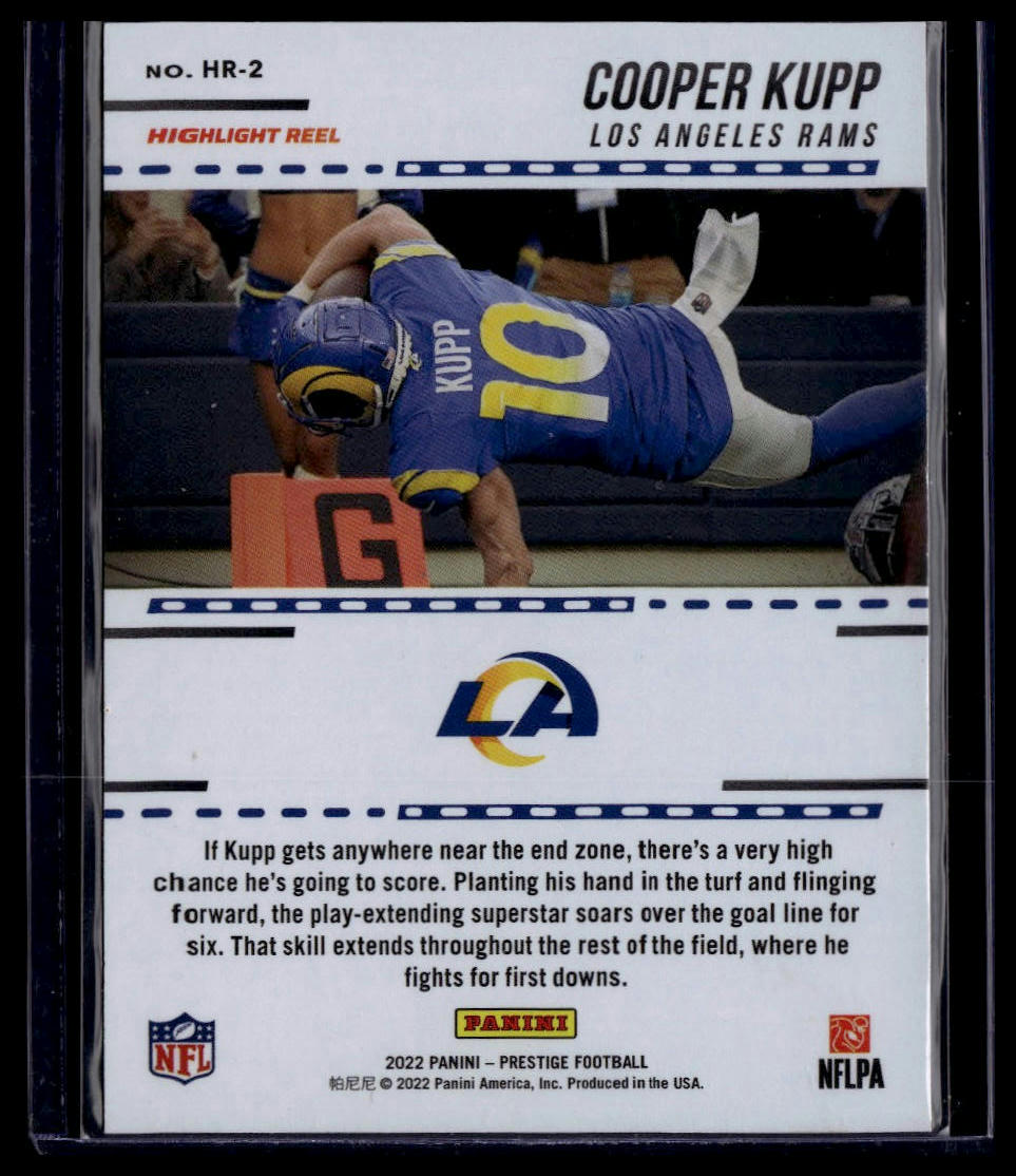 2022 Panini Prestige #HR-2 Cooper Kupp Highlight Reel Xtra Points Red #/449