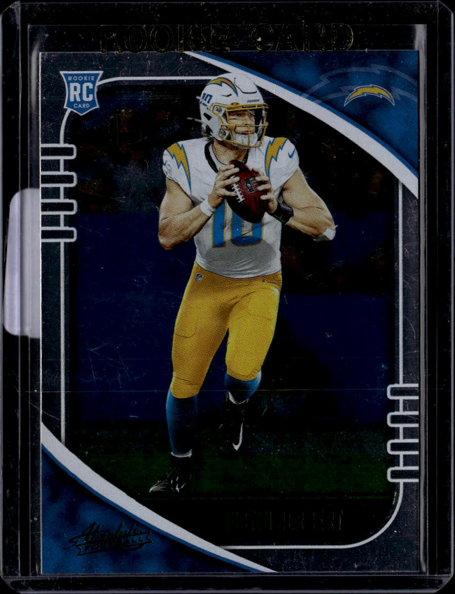 2020 Panini Absolute #167 Justin Herbert Green