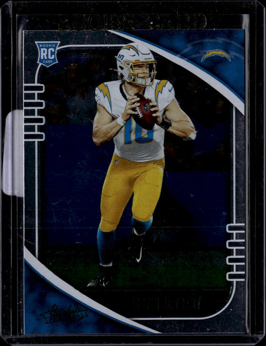 2020 Panini Absolute #167 Justin Herbert Green