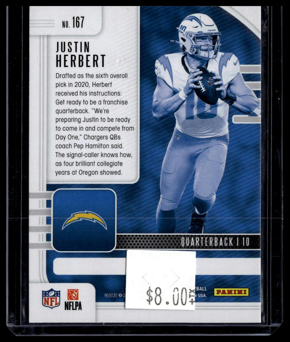 2020 Panini Absolute #167 Justin Herbert Retail