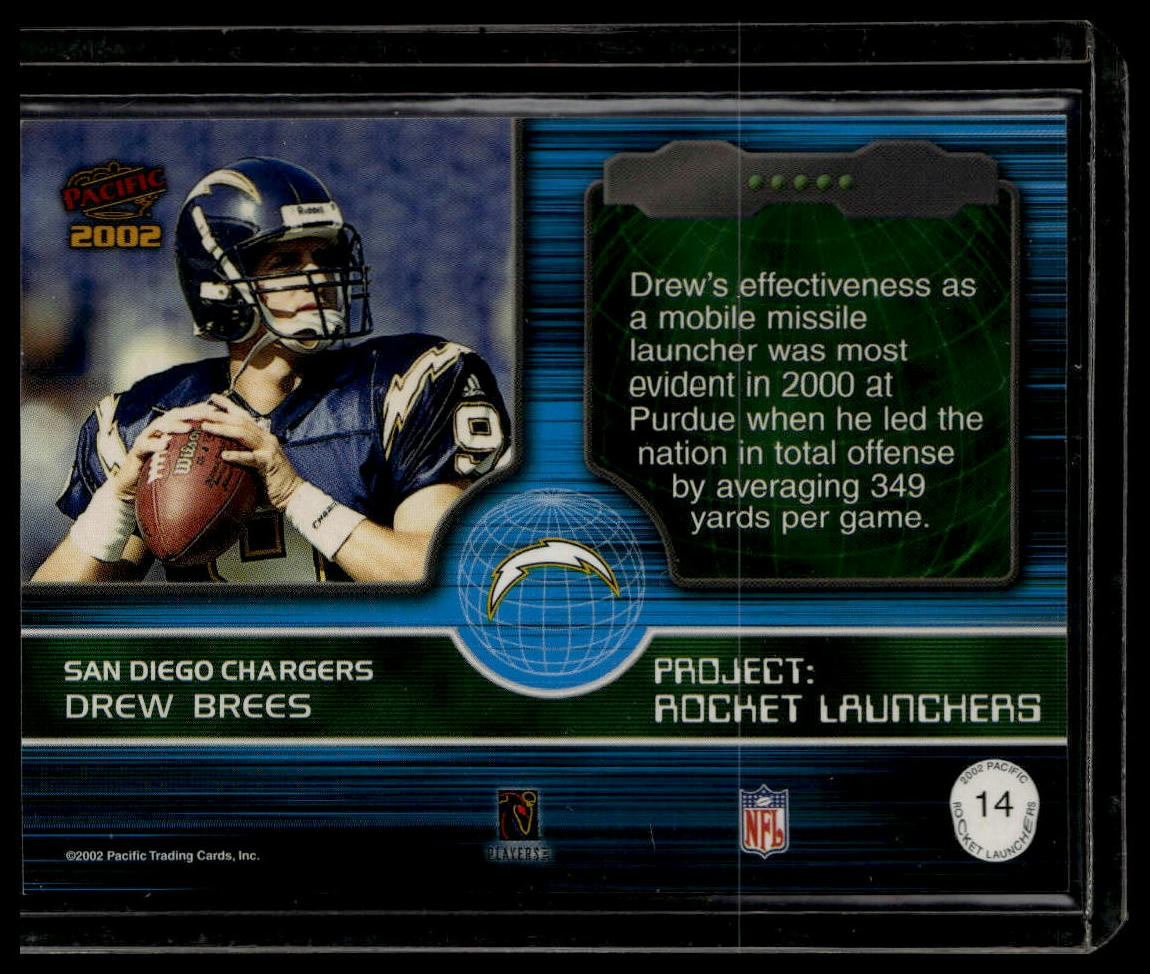 2002 Pacific #14 Drew Brees Rocket Launchers