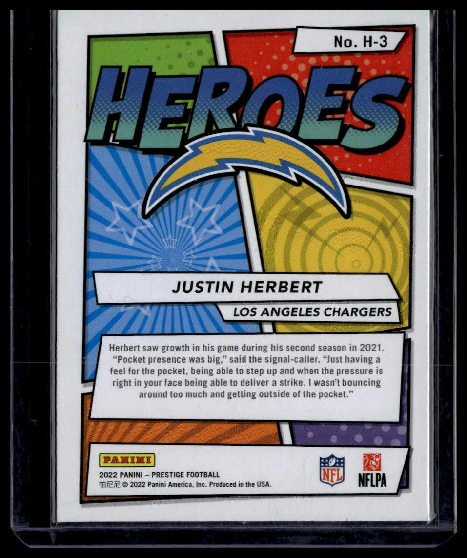 2022 Panini Prestige #H-3 Justin Herbert Heroes