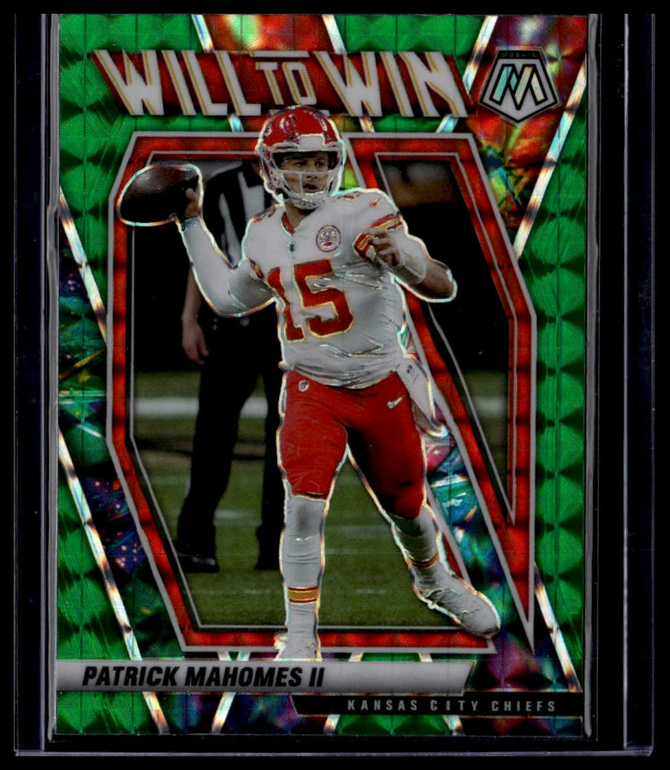 2021 Panini Mosaic #WW-2 Patrick Mahomes II Will to Win Mosaic Green