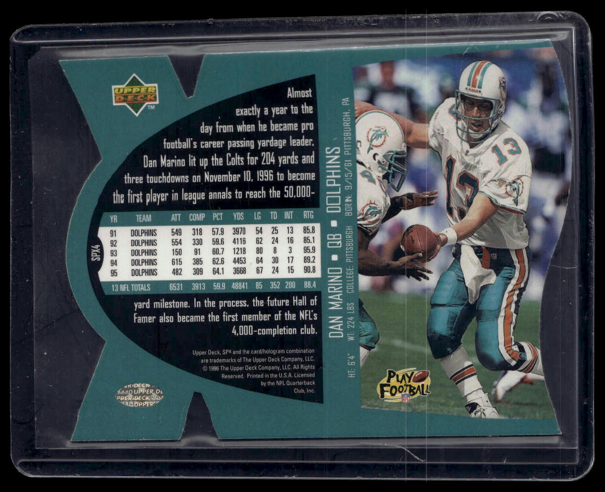 1997 SPx #SPX4 Dan Marino