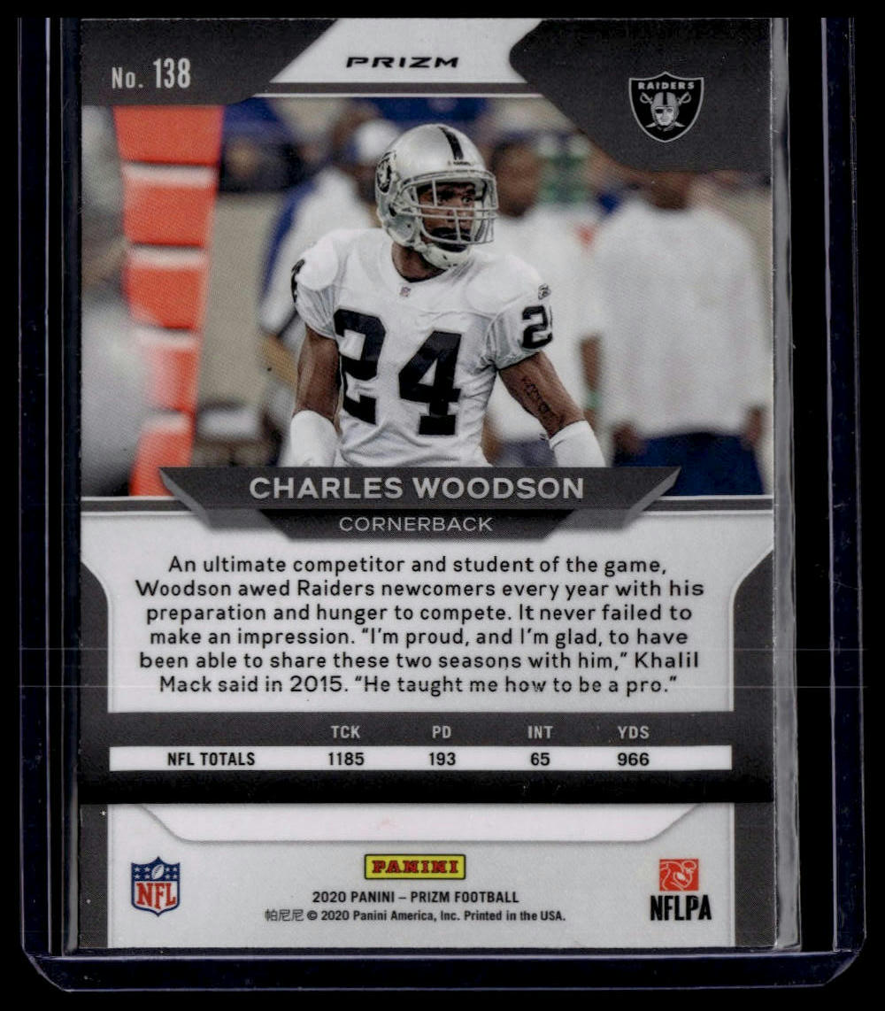 2020 Panini Prizm #138 Charles Woodson Prizm