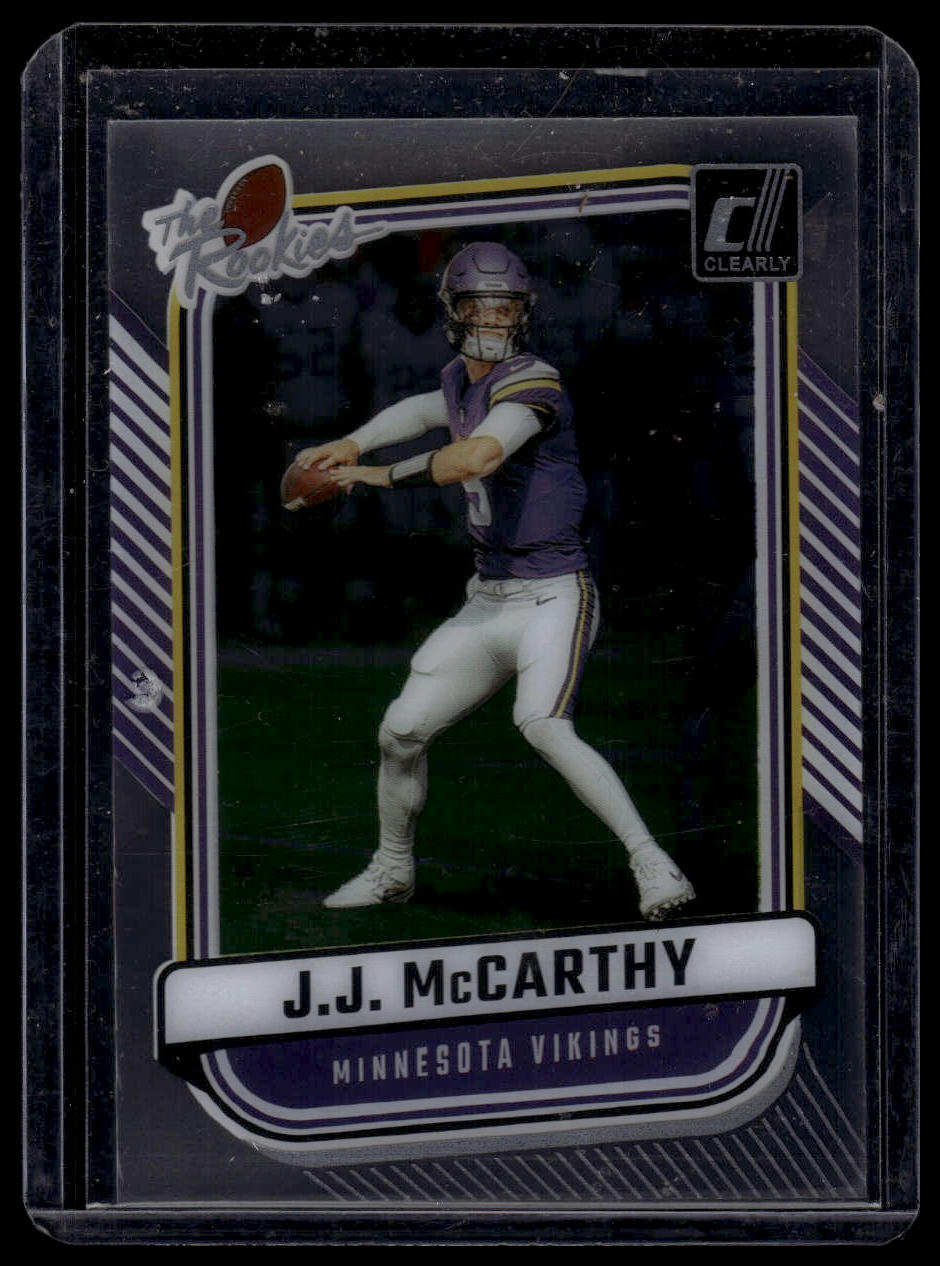 2024 Clearly Donruss #10 J.J. McCarthy Clearly The Rookies