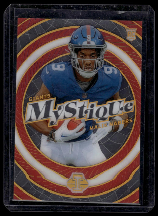 2024 Panini Illusions #5 Malik Nabers Mystique Red #/199