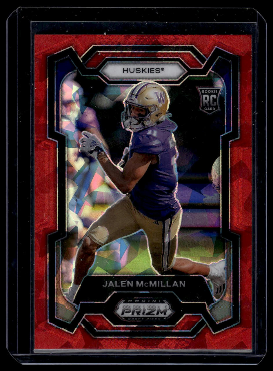 2024 Panini Prizm Draft Picks #133 Jalen McMillan Red Ice