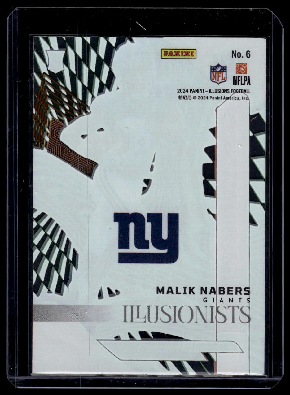 2024 Panini Illusions #6 Malik Nabers Illusionists Orange