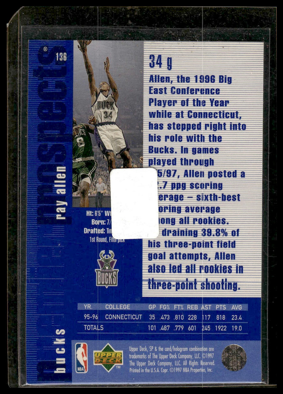 1996-97 SP #136 Ray Allen